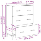 Vitrina con cajón Madera Vieja 69,5 x 34 x 90 cm