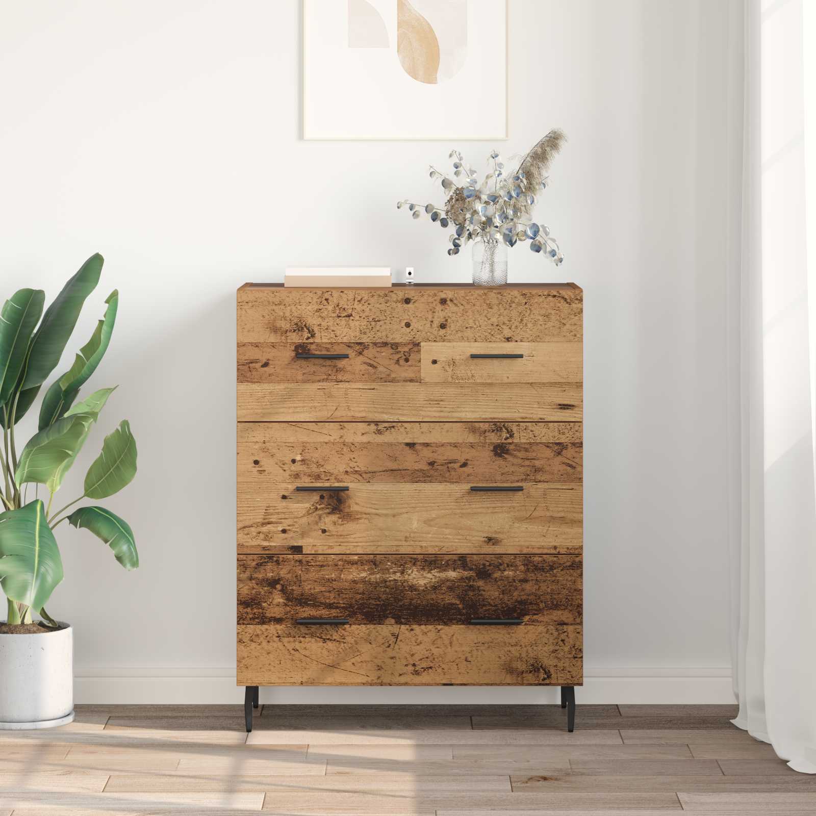 Vitrina con cajón Madera Vieja 69,5 x 34 x 90 cm