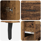 Vitrina con cajón Madera Vieja 69,5 x 34 x 90 cm