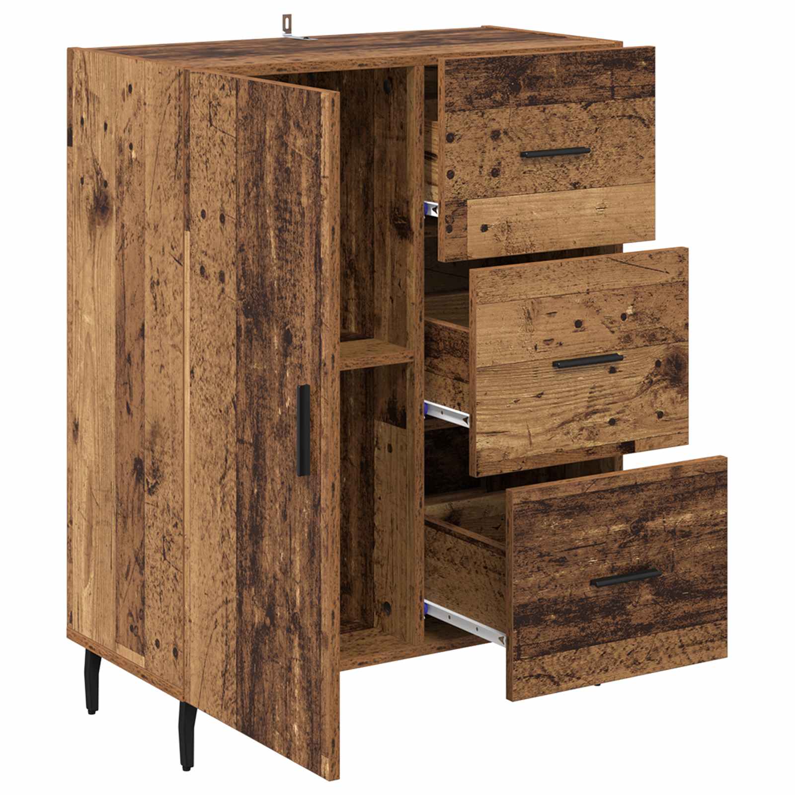 Vitrina con cajón Madera Vieja 69,5 x 34 x 90 cm
