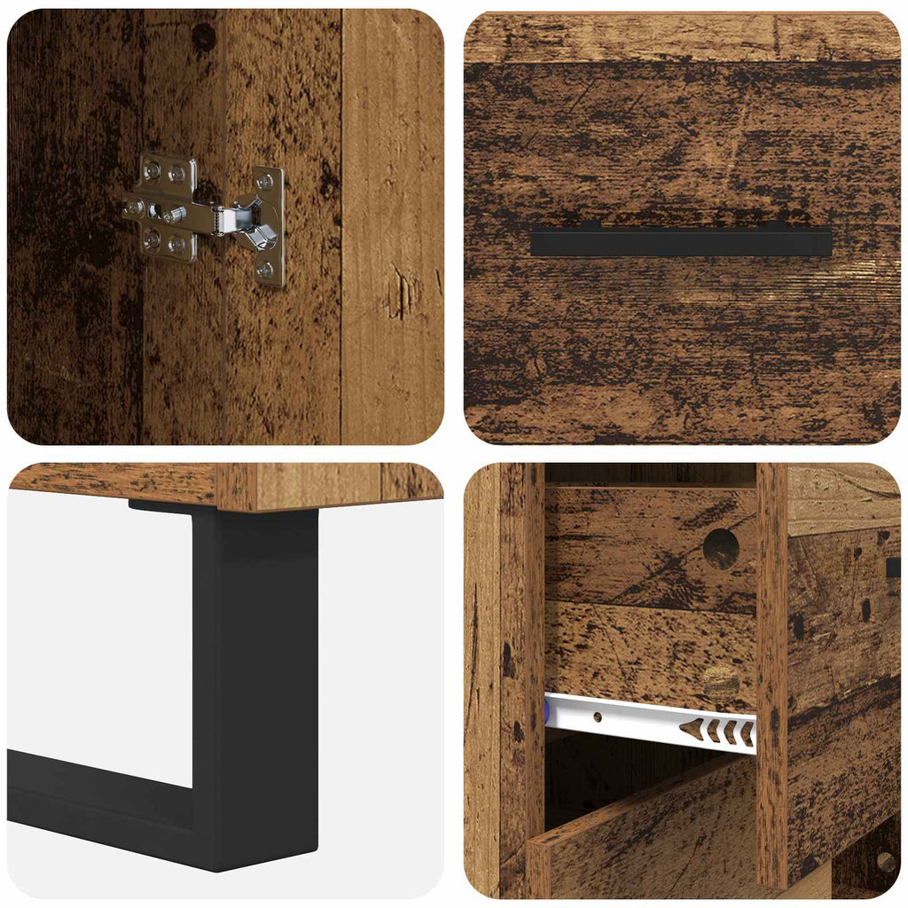 Vitrina con cajón Madera Vieja 69,5 x 34 x 90 cm