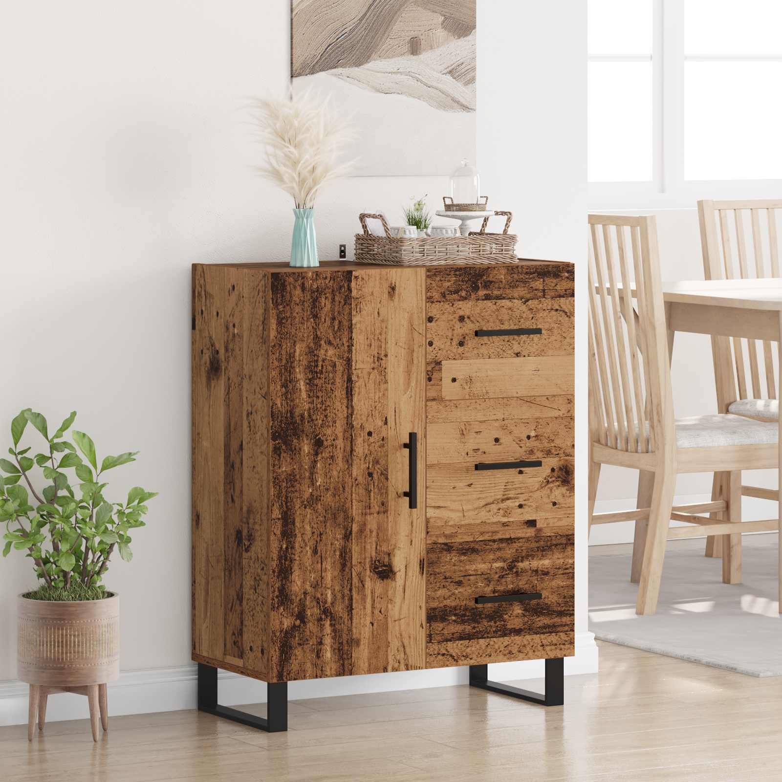 Vitrina con cajón Madera Vieja 69,5 x 34 x 90 cm