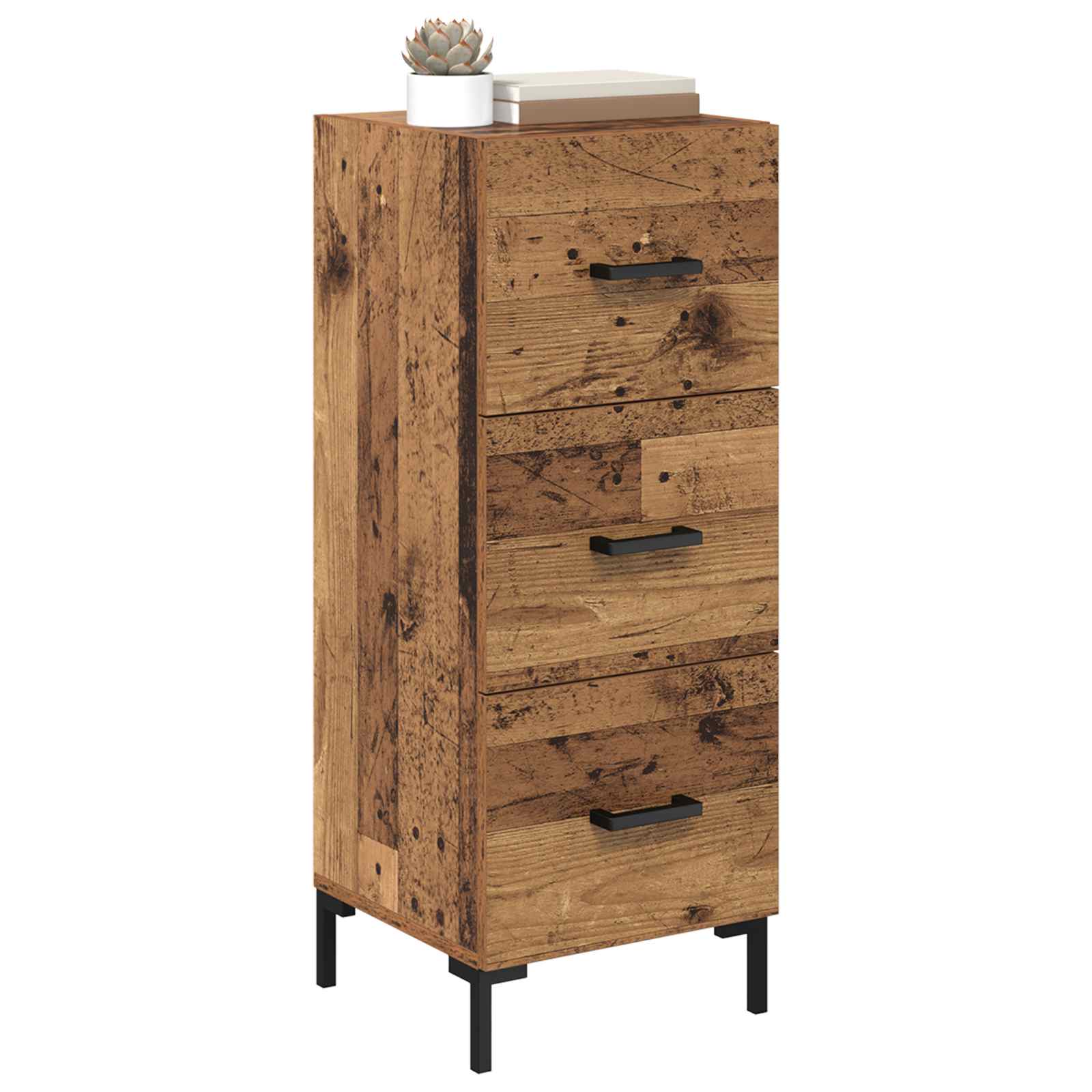 Aparador Madera vieja 34,5 x 34 x 90 cm Madera de ingeniería
