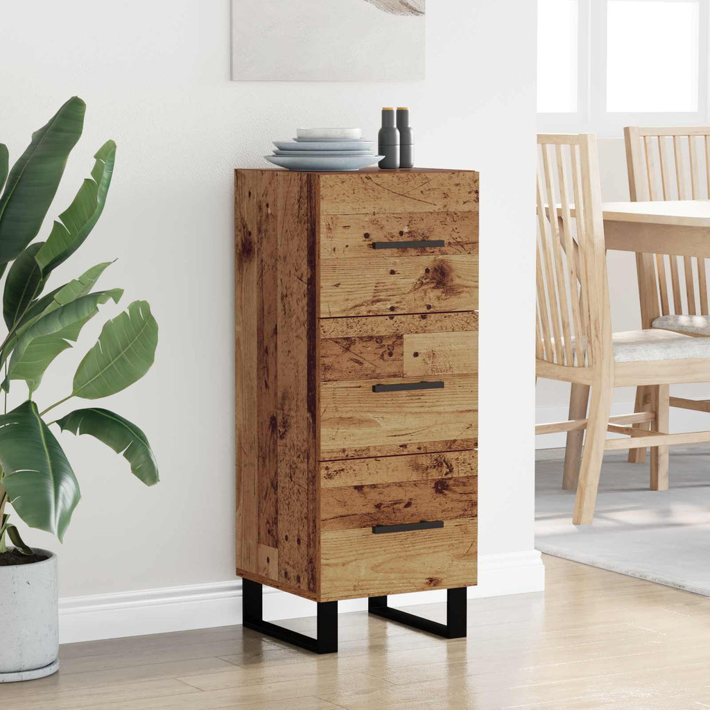 Vitrina con cajón Madera Vieja 34,5 x 34 x 90 cm