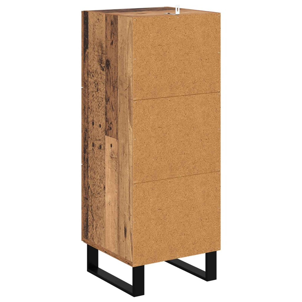 Vitrina con cajón Madera Vieja 34,5 x 34 x 90 cm