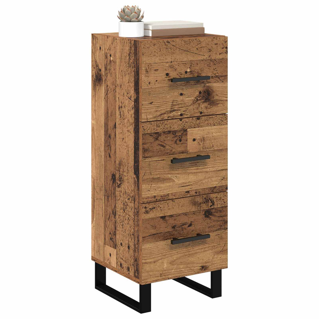 Vitrina con cajón Madera Vieja 34,5 x 34 x 90 cm