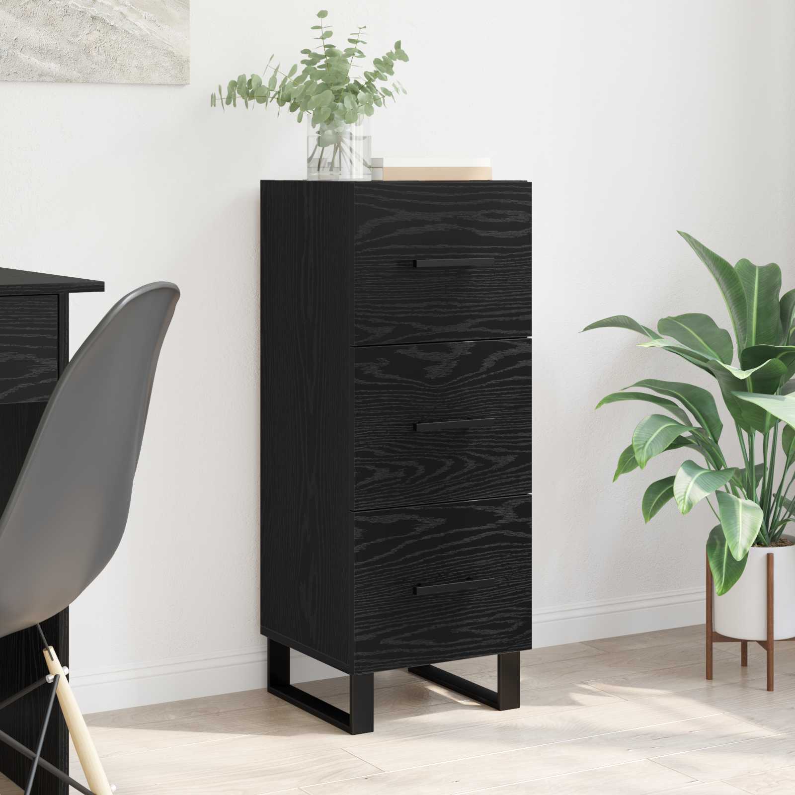 Display Cabinet with Drawer Old Wood 34.5 x 34 x 90 cm