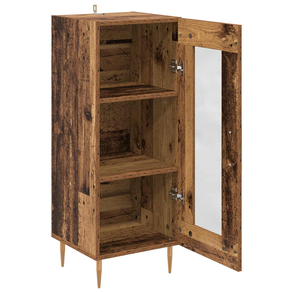 Vitrina Madera vieja 34 x 34.5 x 90 cm Madera contrachapada
