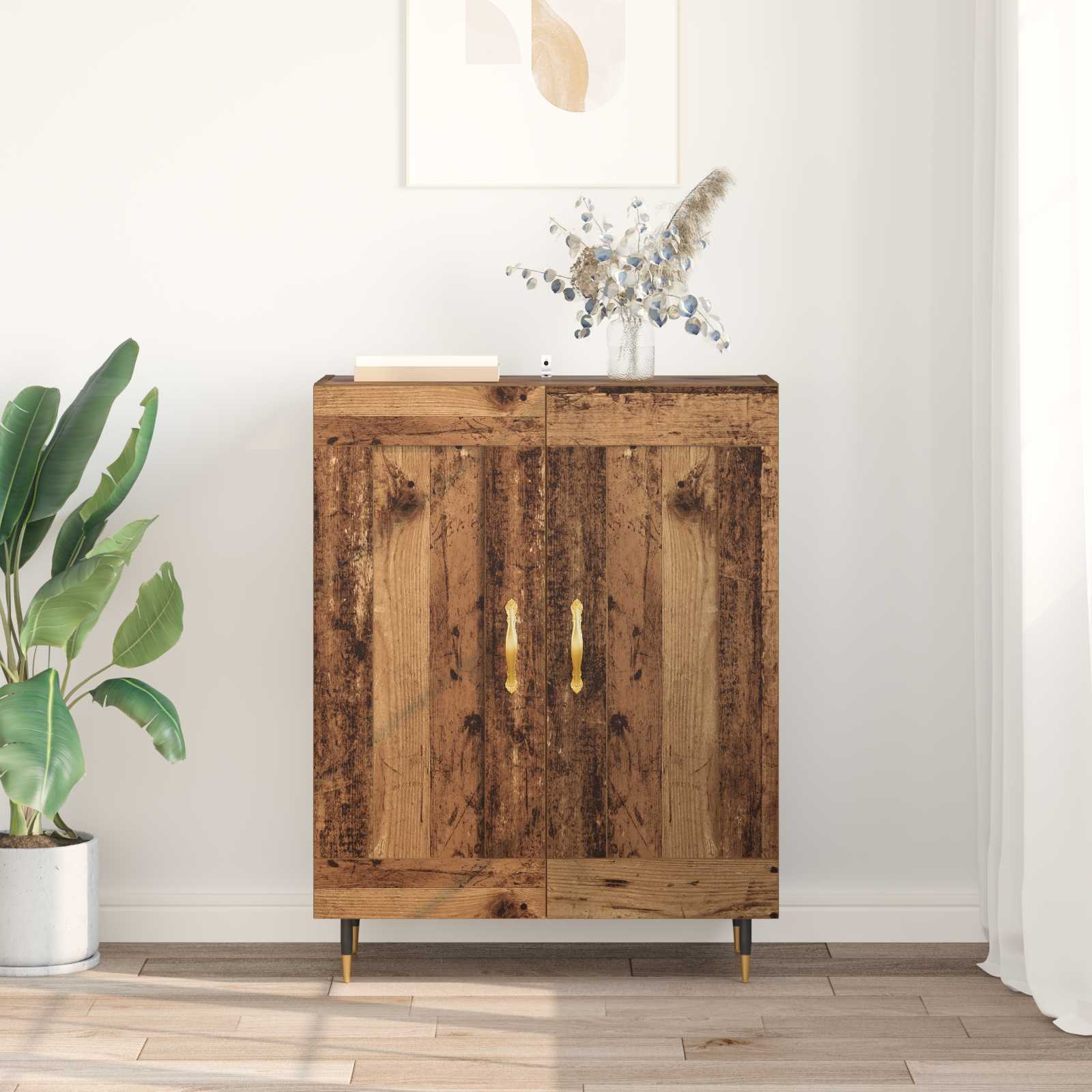 Aparador Madera vieja 69,5 x 34 x 90 cm Madera de ingeniería