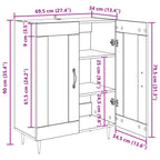 Aparador Madera vieja 69,5 x 34 x 90 cm Madera de ingeniería