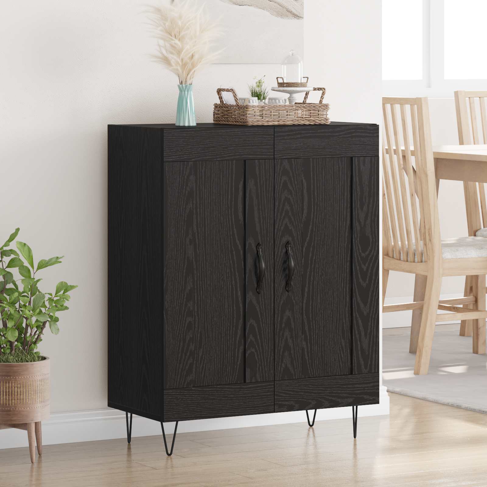 Old Wooden Display Cabinet 69.5 x 34 x 90 cm
