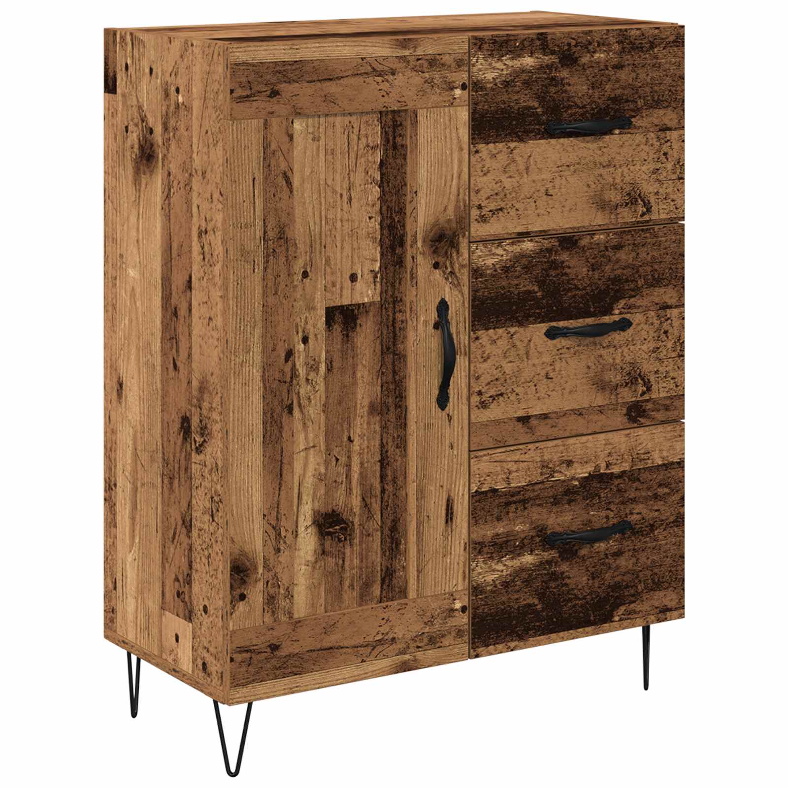 Aparador Madera vieja 69,5 x 34 x 90 cm Madera de ingeniería