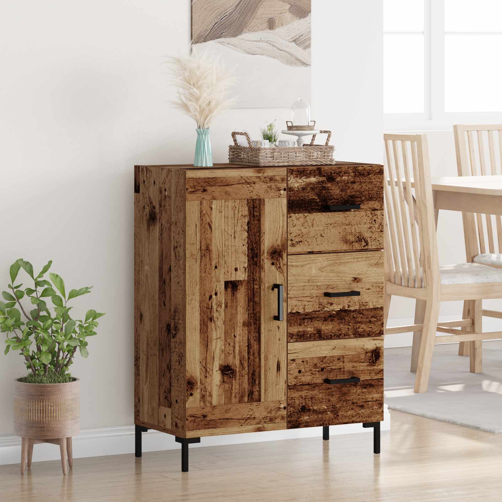 Vitrina Madera vieja 69.5 x 34 x 90 cm Madera contrachapada