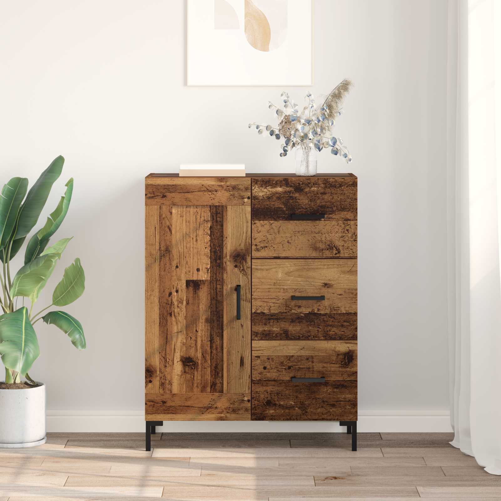 Vitrina Madera vieja 69.5 x 34 x 90 cm Madera contrachapada