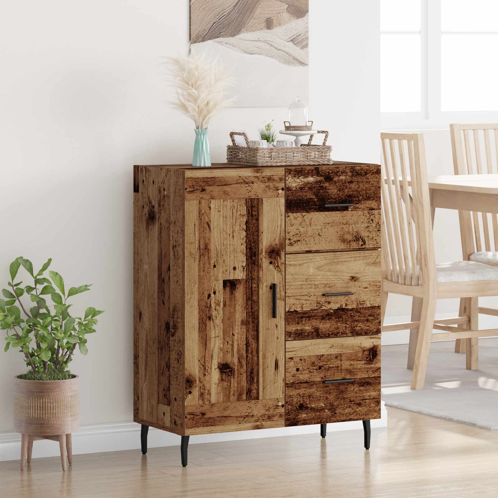 Vitrina con cajón Madera Vieja 69,5 x 34 x 90 cm