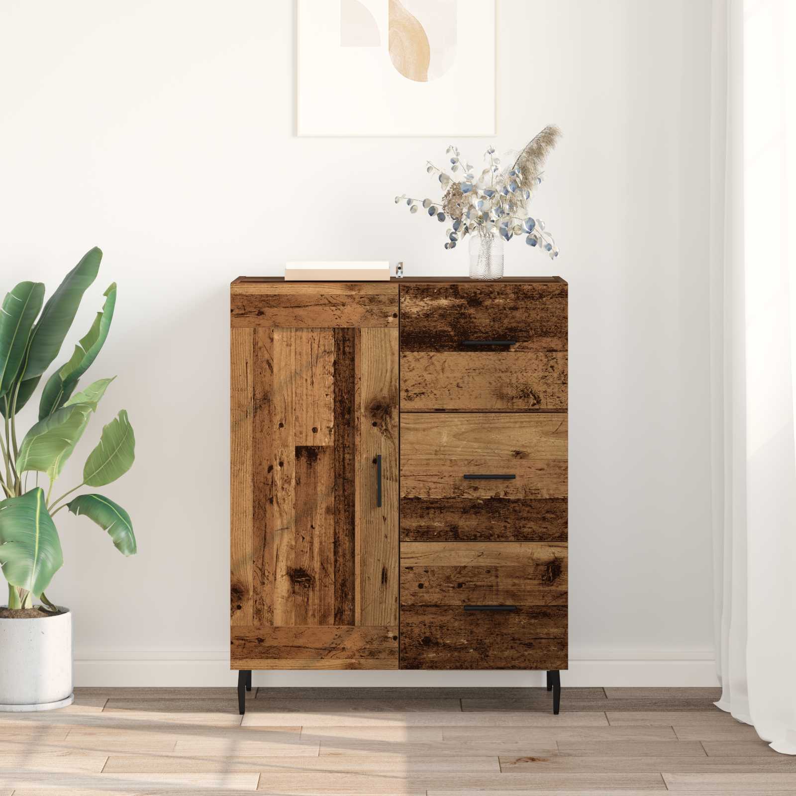 Vitrina con cajón Madera Vieja 69,5 x 34 x 90 cm