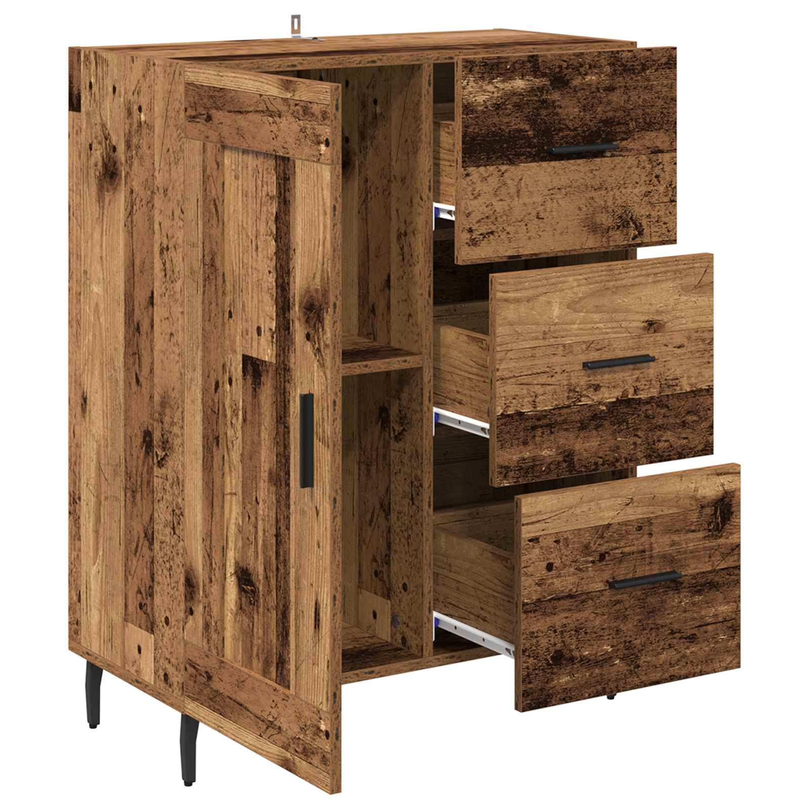 Vitrina con cajón Madera Vieja 69,5 x 34 x 90 cm
