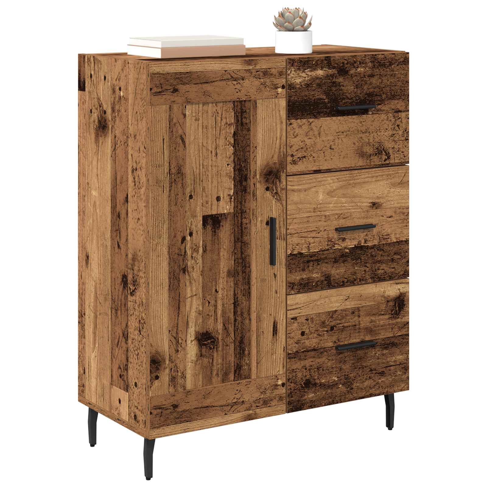 Vitrina con cajón Madera Vieja 69,5 x 34 x 90 cm