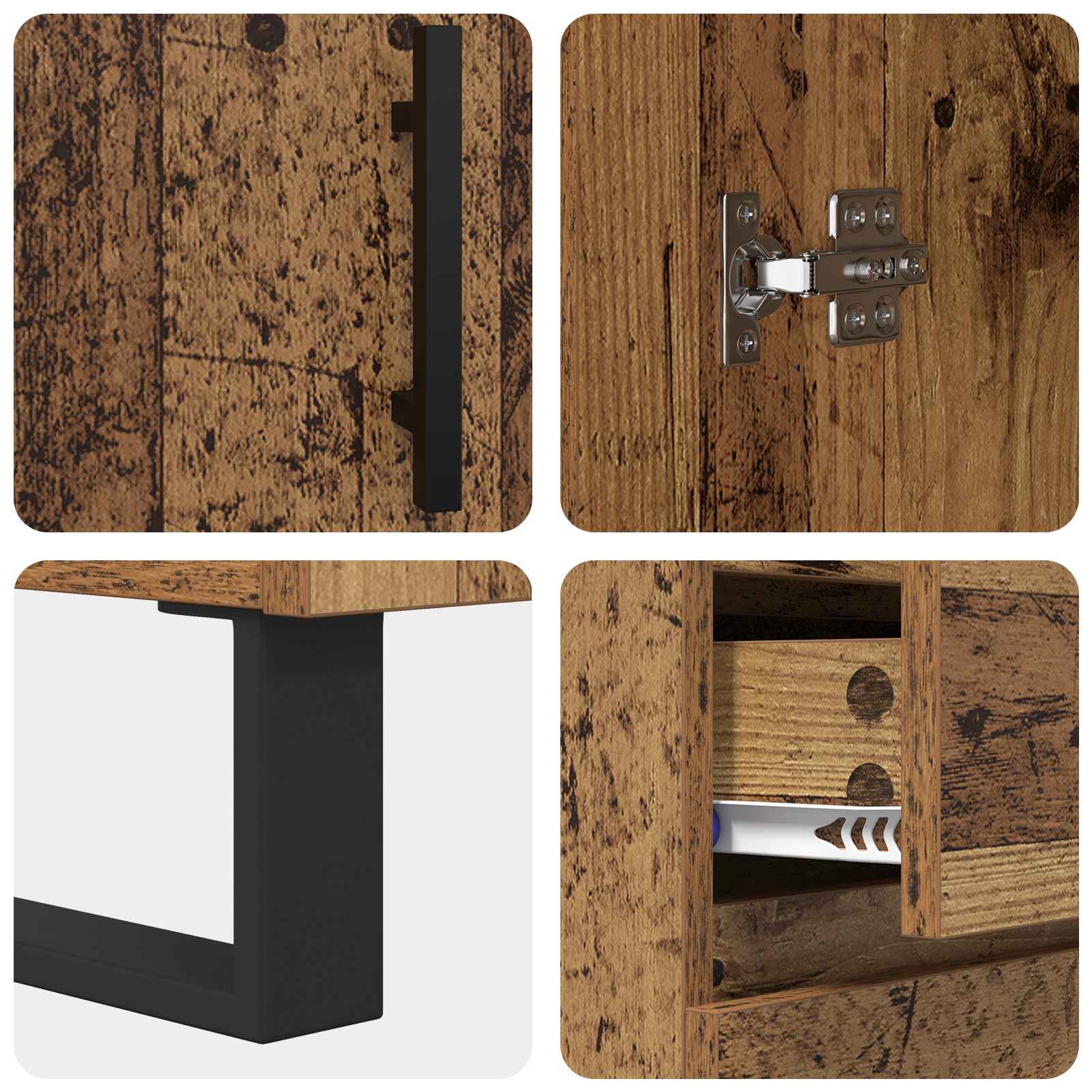 Vitrina con cajón Madera Vieja 69,5 x 34 x 90 cm