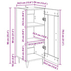 Vitrina Madera Vieja 34,5 x 34 x 90 cm