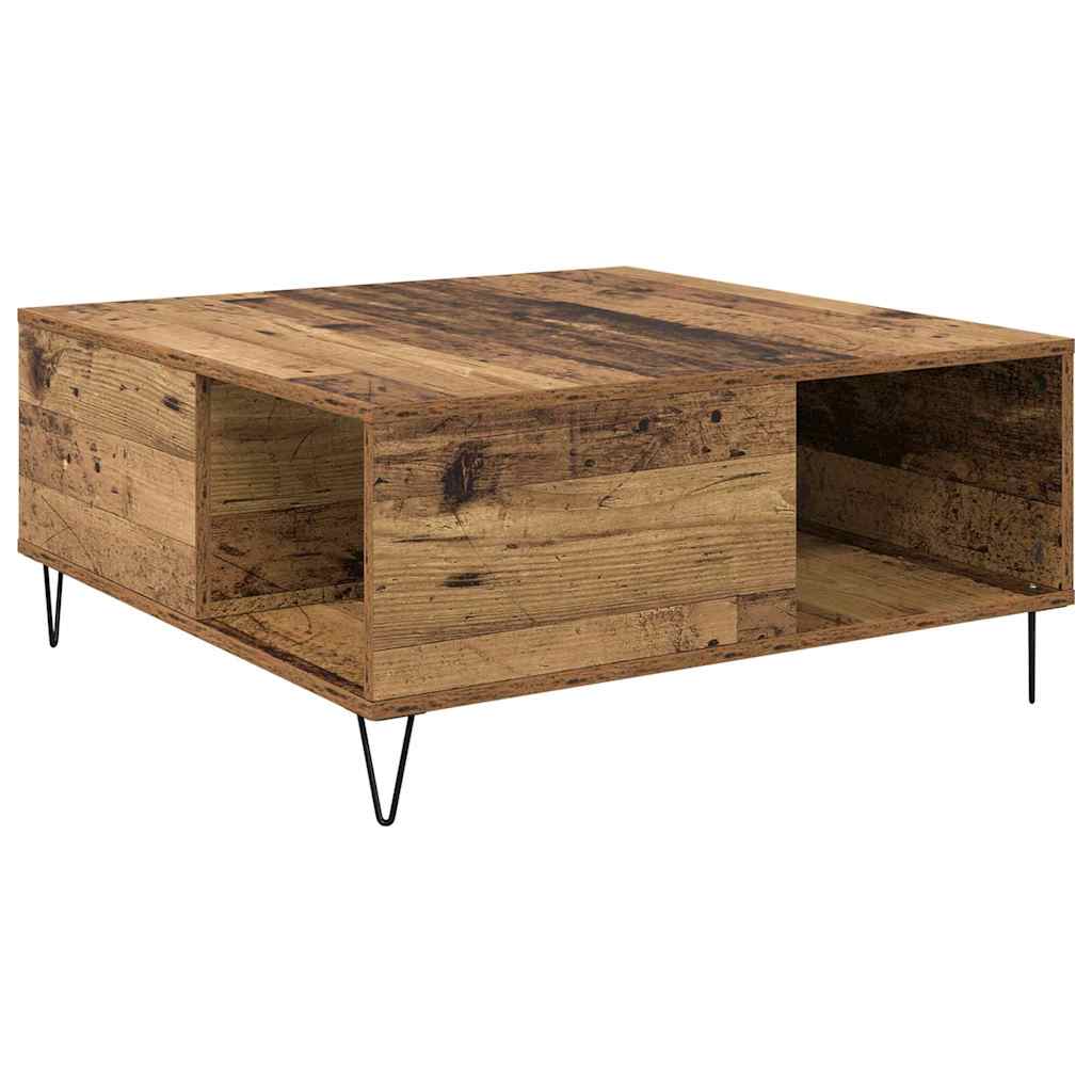 Mesa de Café Madera envejecida 80 x 80 x 36,5 cm