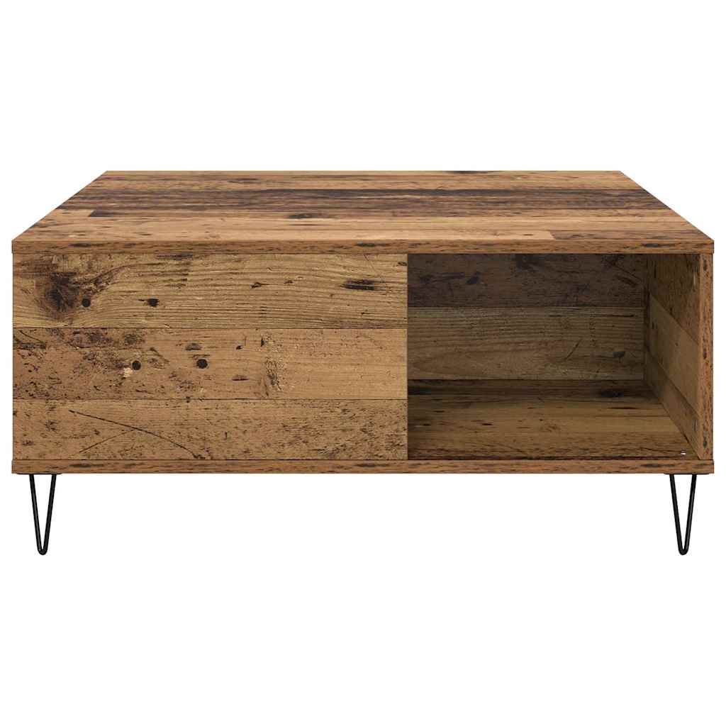 Mesa de Café Madera envejecida 80 x 80 x 36,5 cm