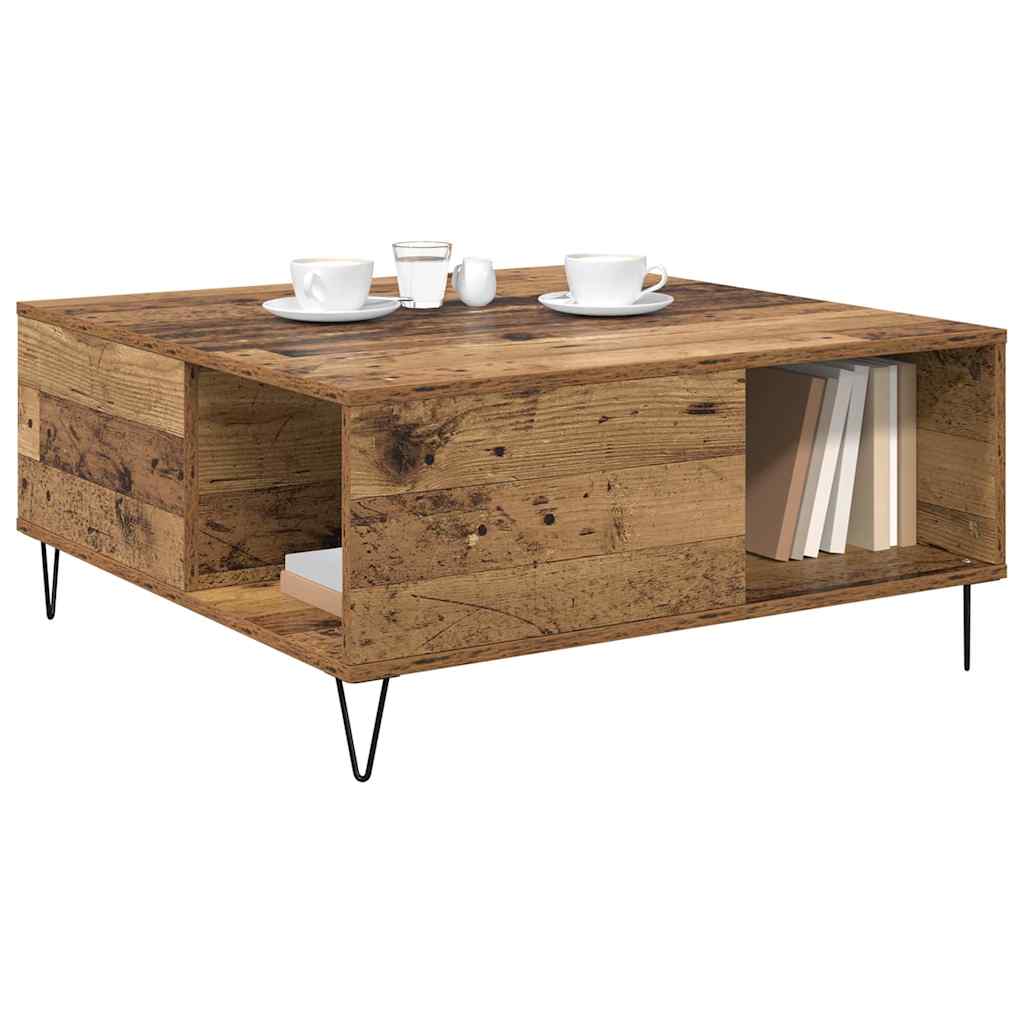 Mesa de Café Madera envejecida 80 x 80 x 36,5 cm