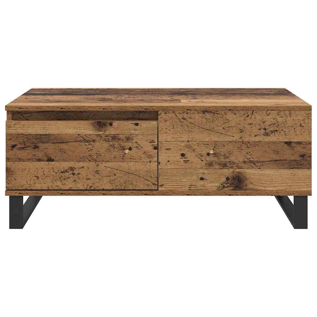 Mesa de Café con cajón Madera envejecida 90 x 50 x 36,5 cm