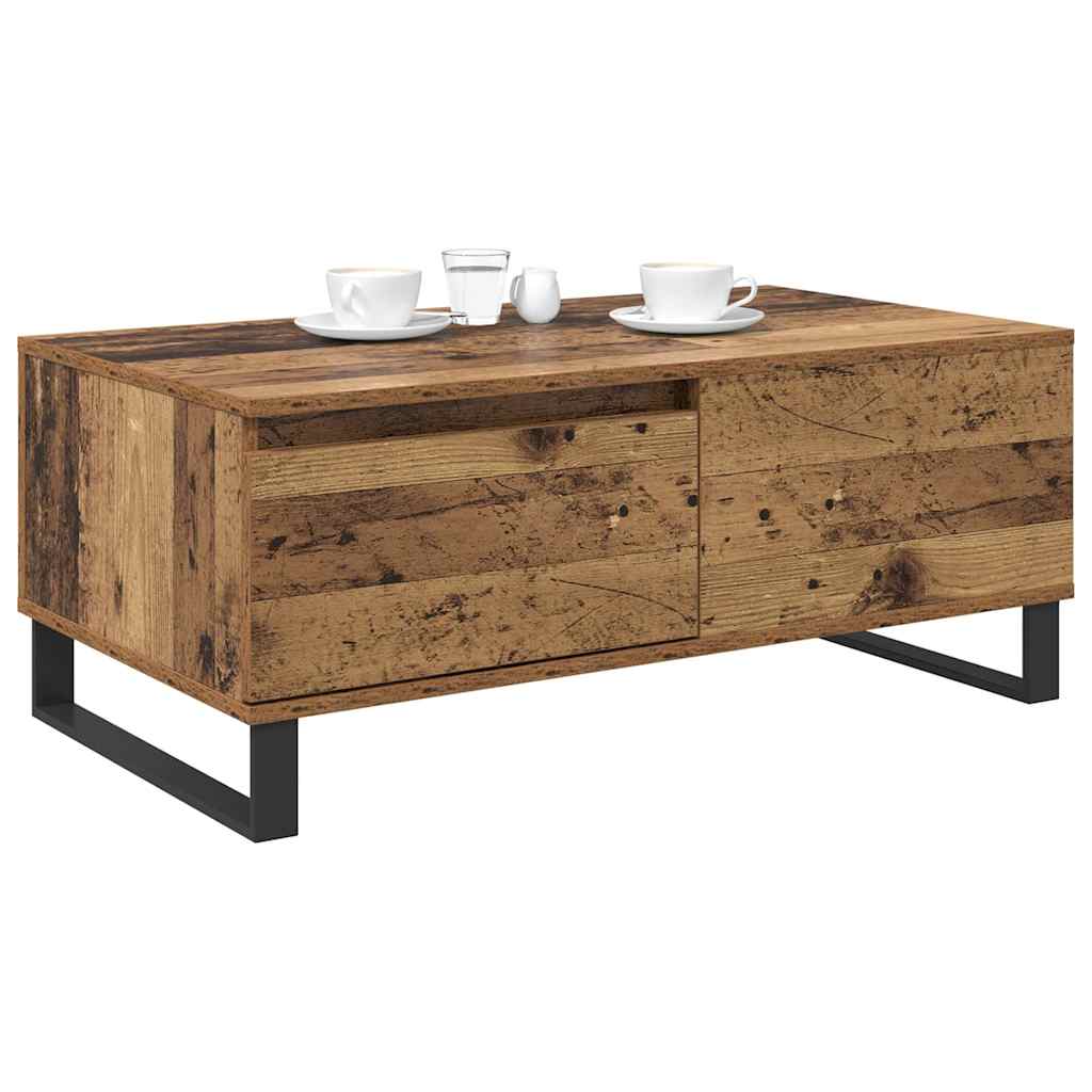 Mesa de Café con cajón Madera envejecida 90 x 50 x 36,5 cm