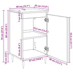 Vitrina 2 pcs Madera Vieja 40 x 35 x 70 cm