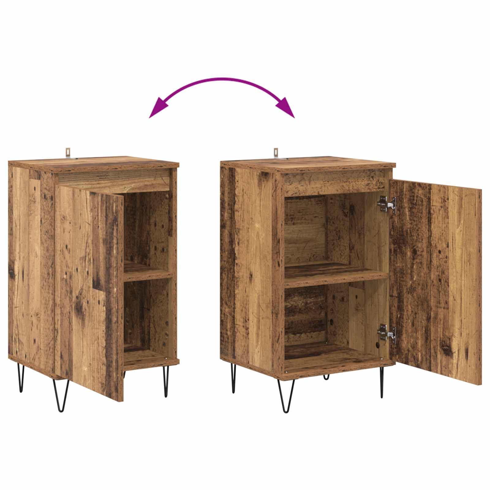 Aparador Madera vieja 40 x 35 x 70 cm Madera de ingeniería