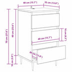 Vitrina Madera vieja 35 x 40 x 70 cm Madera contrachapada