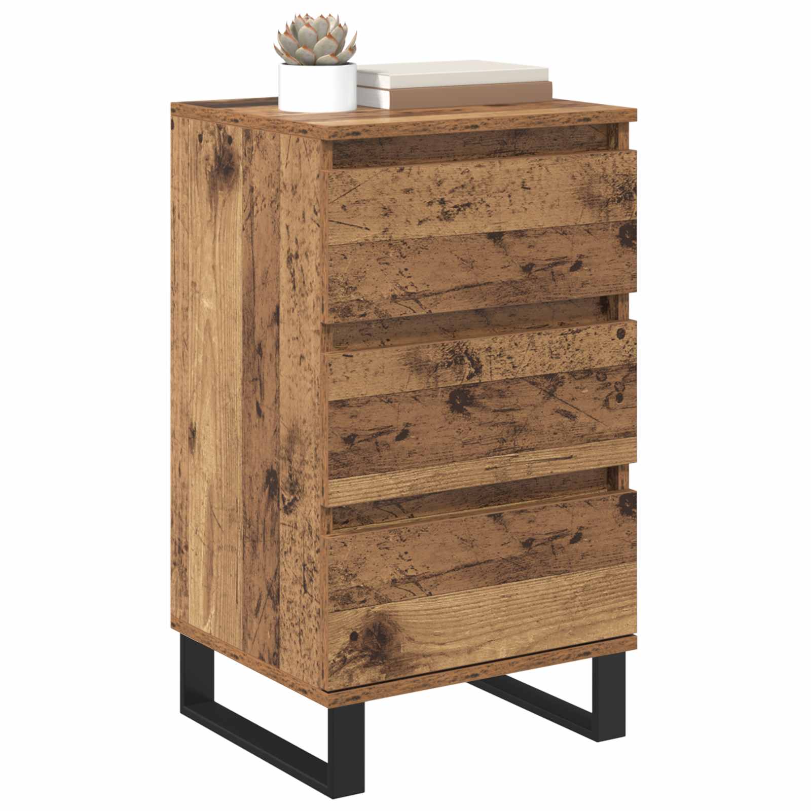 Vitrina con cajón Madera vieja Madera contrachapada