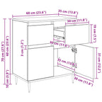 Vitrina con cajón Madera Vieja 60 x 35 x 70 cm