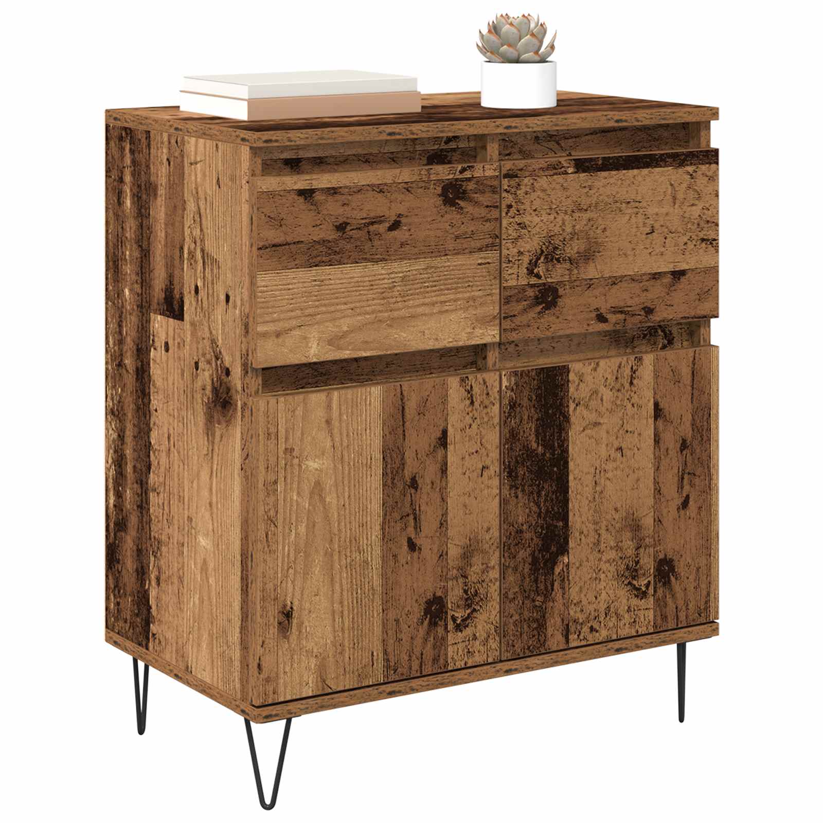 Vitrina con cajón Madera Vieja 60 x 35 x 70 cm