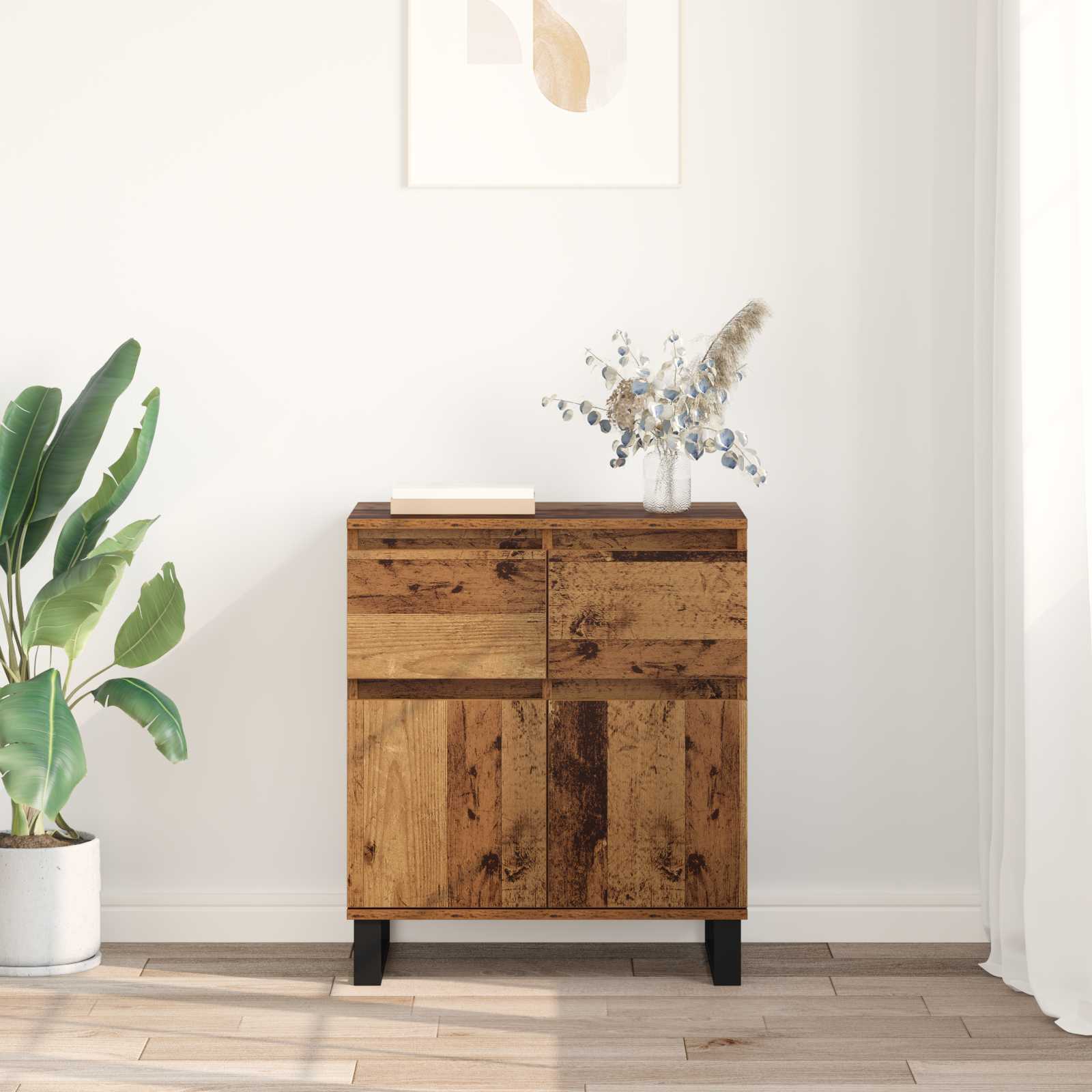 Vitrina con cajón Madera Vieja 60 x 35 x 70 cm