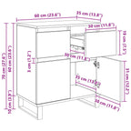 Vitrina con cajón Madera Vieja 60 x 35 x 70 cm