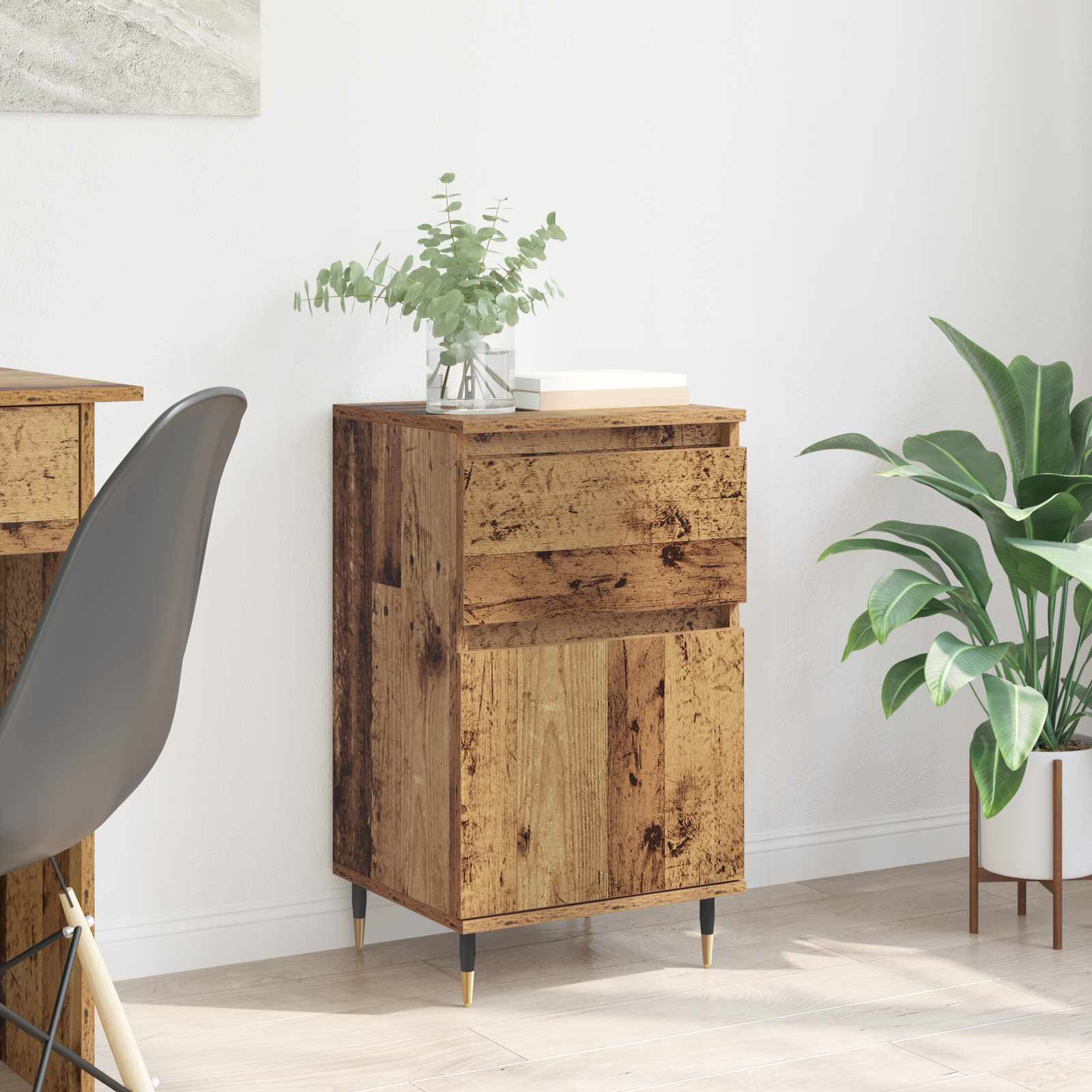 Vitrina con cajón Madera Vieja 40 x 35 x 70 cm