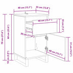 Vitrina Madera vieja 35 x 40 x 70 cm Madera contrachapada