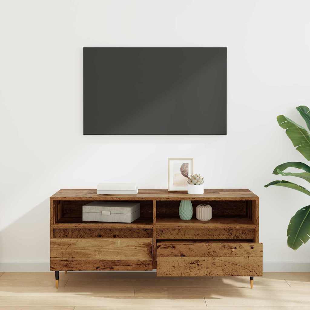 Gabinete de TV con cajón Madera Vieja 100 x 34,5 x 44,5 cm