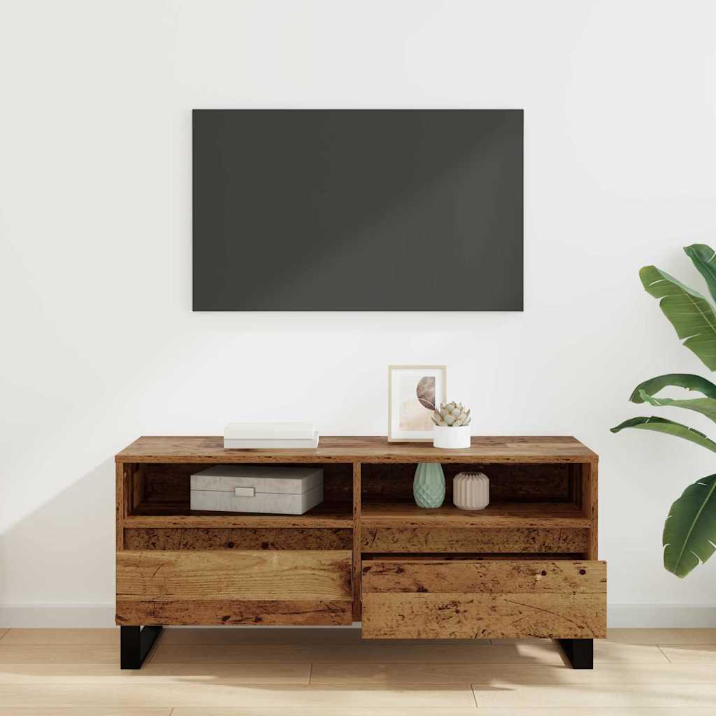Gabinete de TV con cajón Madera Vieja 100 x 34,5 x 44,5 cm