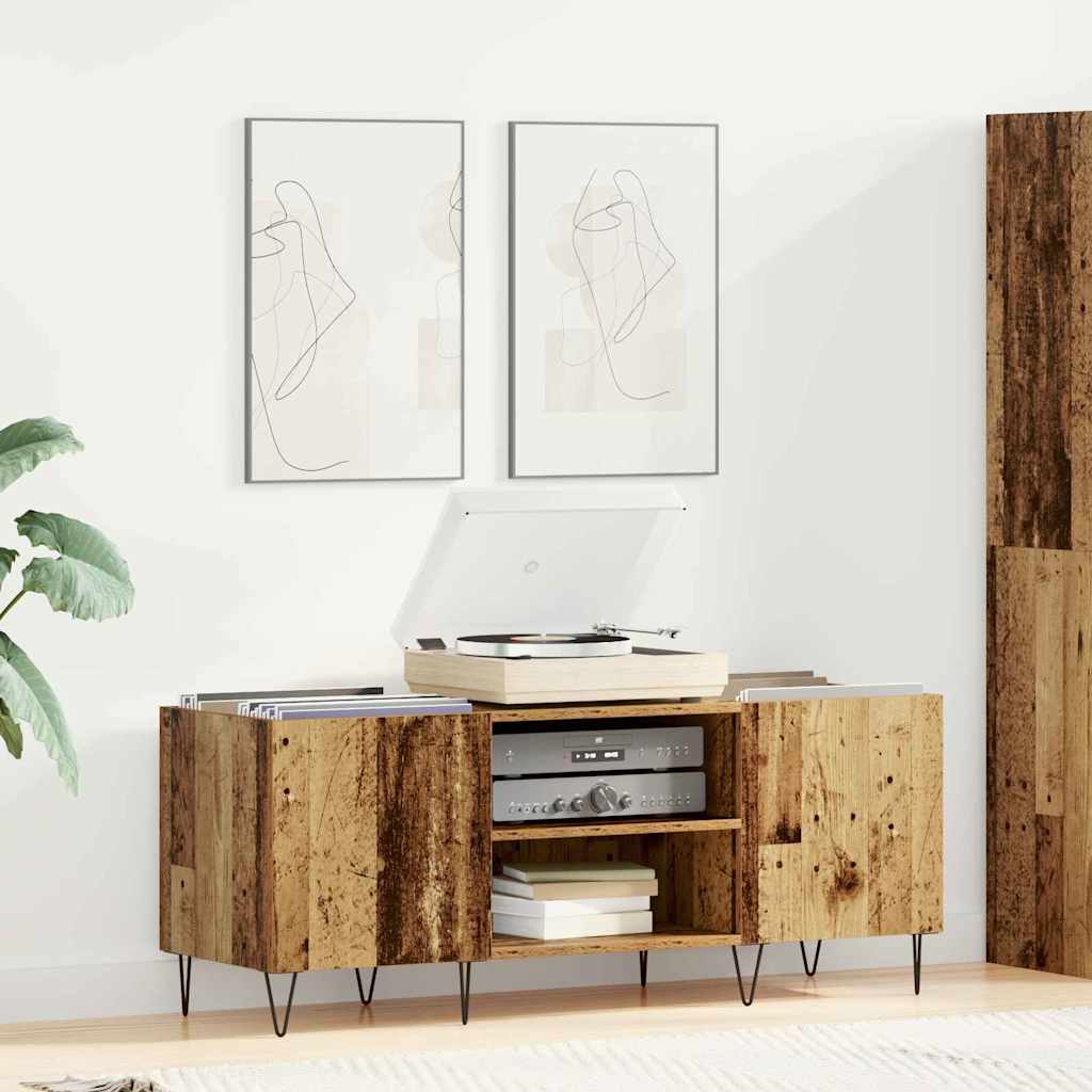 Mueble para discos de vinilo Madera Vieja 121 x 38 x 48 cm