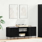 Old Wood Vinyl Record Cabinet 121 x 38 x 48 cm