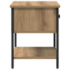 Mesita de Noche 2 pcs Roble artesanal 34 x 35,5 x 45 cm
