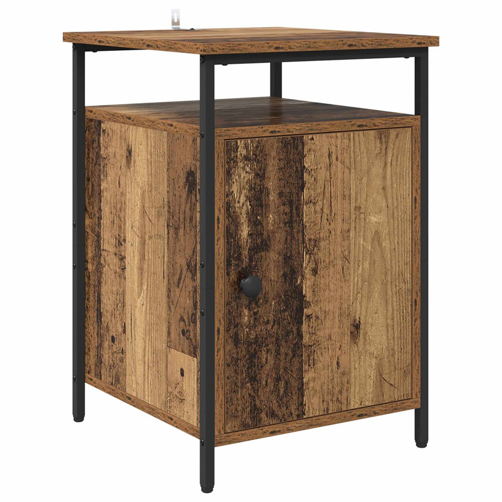 Armario de Noche 2 pcs Madera vieja 40 x 42 x 60cm