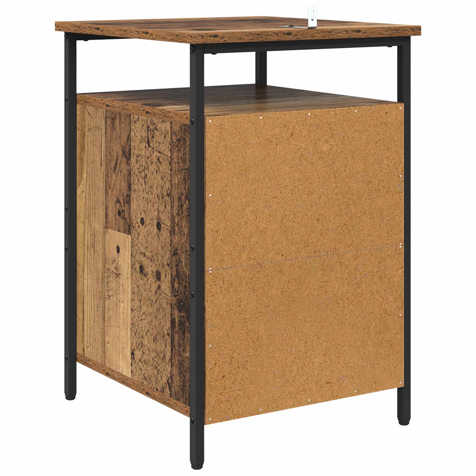 Armario de Noche 2 pcs Madera vieja 40 x 42 x 60cm