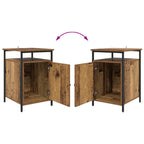 Armario de Noche 2 pcs Madera vieja 40 x 42 x 60cm