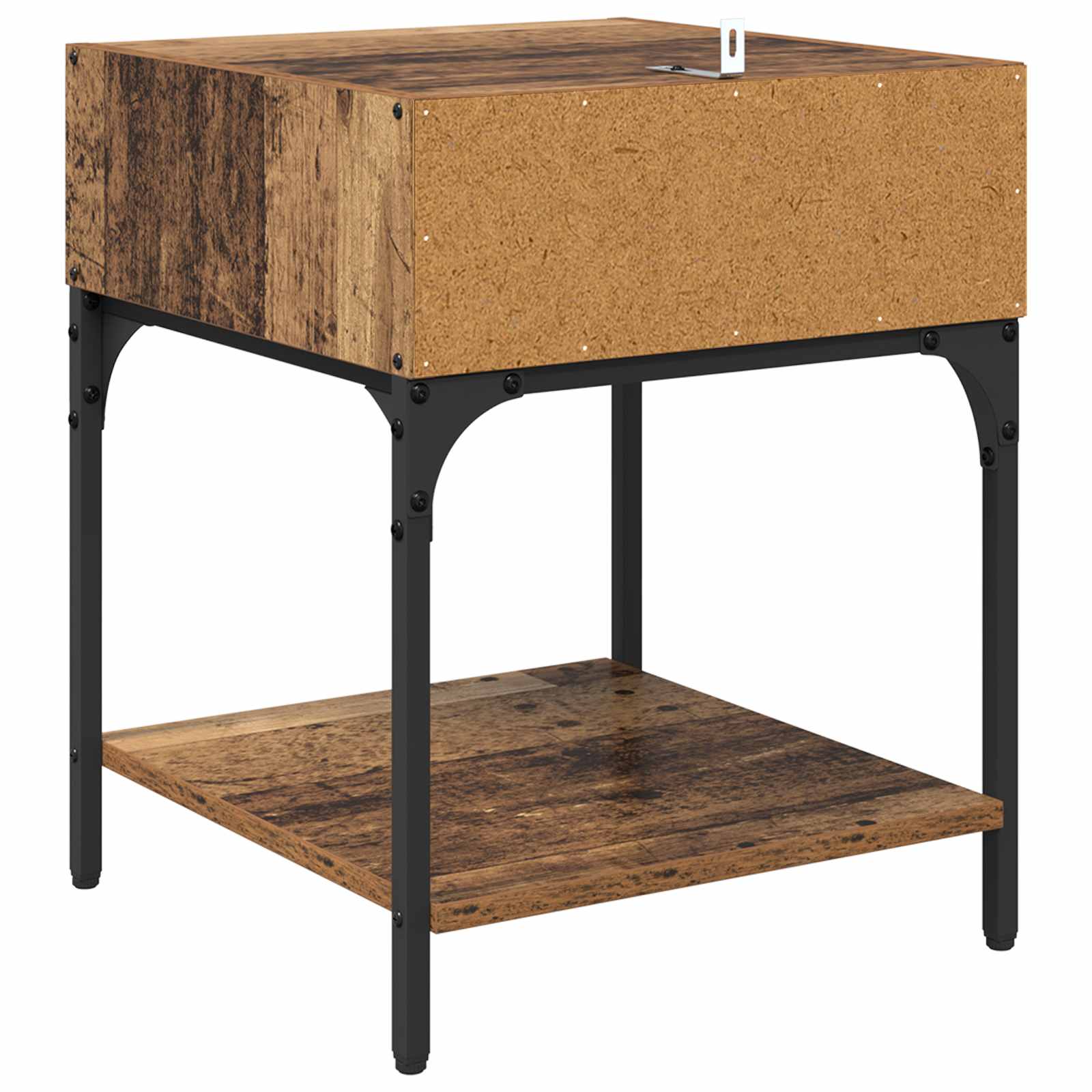 Mesita de Noche 2 pcs Madera vieja 40 x 40 x 50 cm