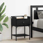 Mesita de Noche con cajón 2 pcs Madera vieja 40 x 29 x 60 cm