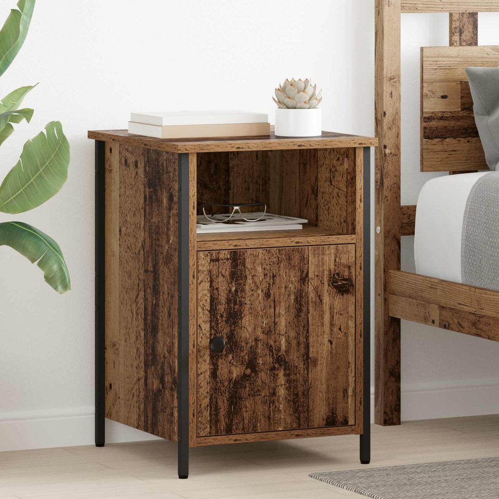 Armario de Noche 2 pcs Madera vieja 40 x 42 x 60 cm